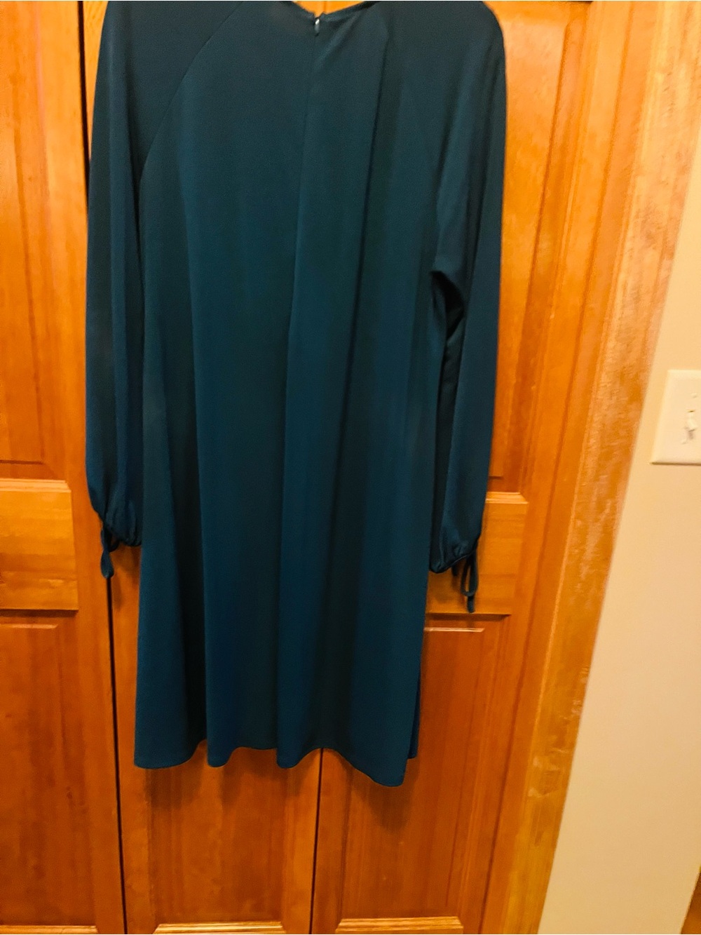 Karen Kane Teal Long Sleeve Shift Dress